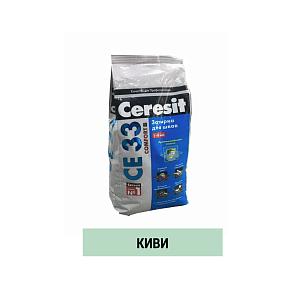 Затирка для швов цементная Церезит CE 33 Comfort киви фольга (2 кг)